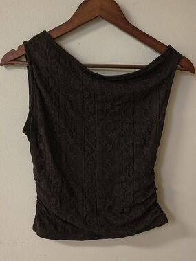 2 Piece Set Brown Lace Skirt And Top NWT